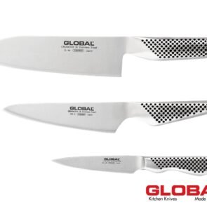 Global - Coltello Cucina Orientale Alveolato G-83 Lama 18 cm