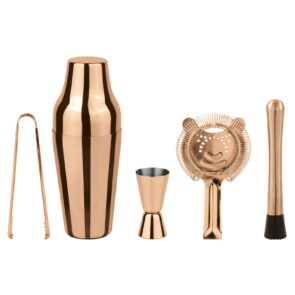 SET MIXOLOGY 5 PEZZI RAME (41461-C5)